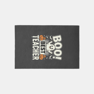 Boo Best Teacher Halloween Ghost Design_1 Rug