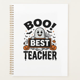 Boo Best Teacher Vintage Halloween Teacher Design_ Planner