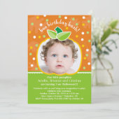 Boo Birthday Bash Pumpkin Party Invitation (Standing Front)