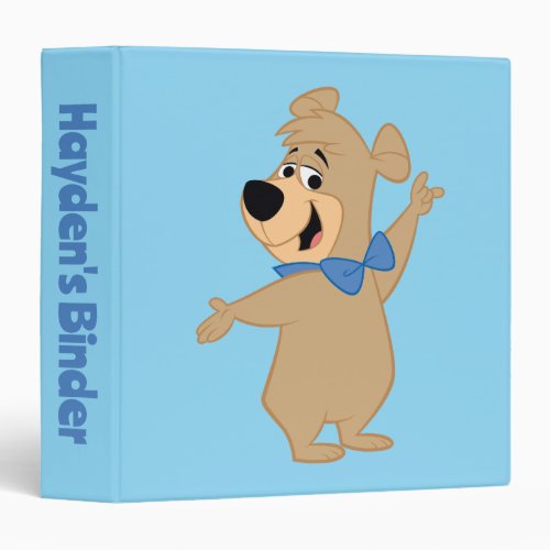 Boo_Boo Bear Arms Wide 3 Ring Binder