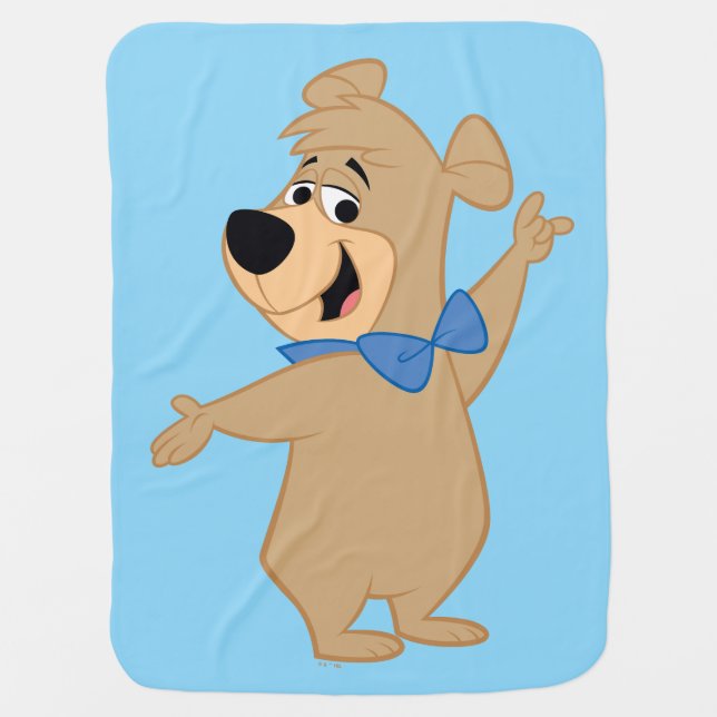 Boo-Boo Bear Arms Wide Baby Blanket (Front)