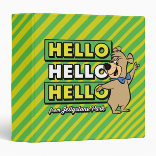 Boo-Boo Bear Hello Hello Hello From Jellystone 3 Ring Binder