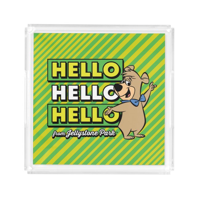 Boo-Boo Bear Hello Hello Hello From Jellystone Acrylic Tray (Front)