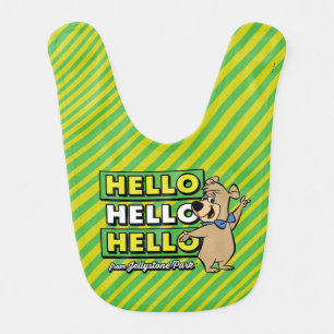 Boo-Boo Bear Hello Hello Hello From Jellystone Baby Bib