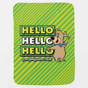 Boo-Boo Bear Hello Hello Hello From Jellystone Baby Blanket