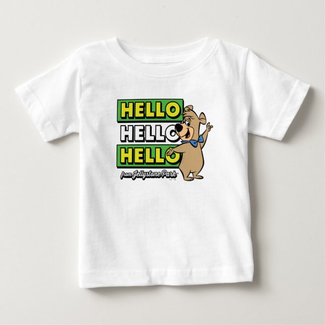 Boo-Boo Bear Hello Hello Hello From Jellystone Baby T-Shirt (Front)