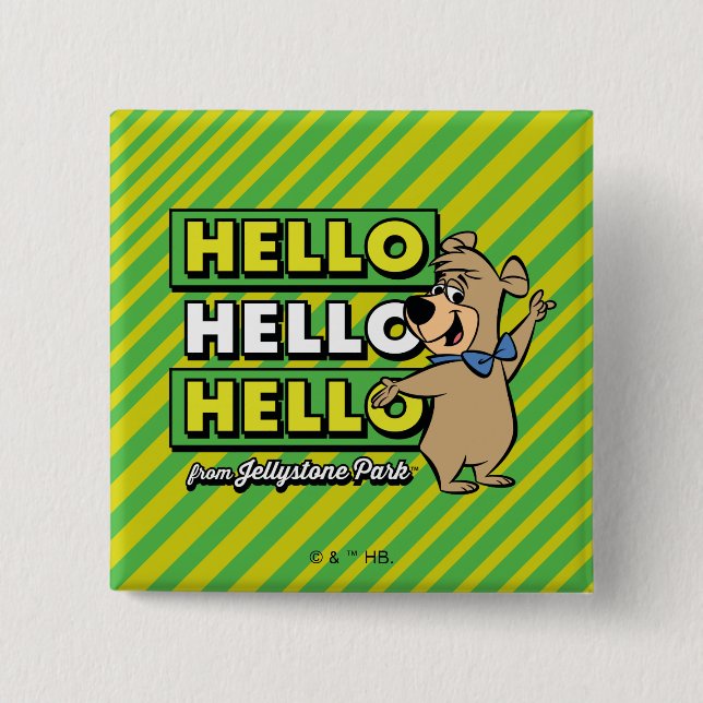 Boo-Boo Bear Hello Hello Hello From Jellystone Button (Front)