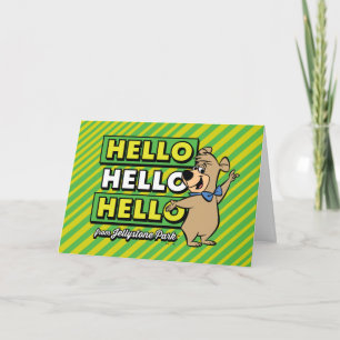 Boo-Boo Bear Hello Hello Hello From Jellystone Card