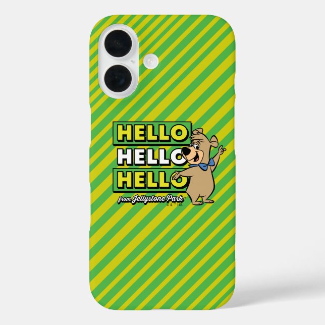 Boo-Boo Bear Hello Hello Hello From Jellystone Case-Mate iPhone Case (Back)