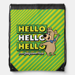Boo-Boo Bear Hello Hello Hello From Jellystone Drawstring Bag