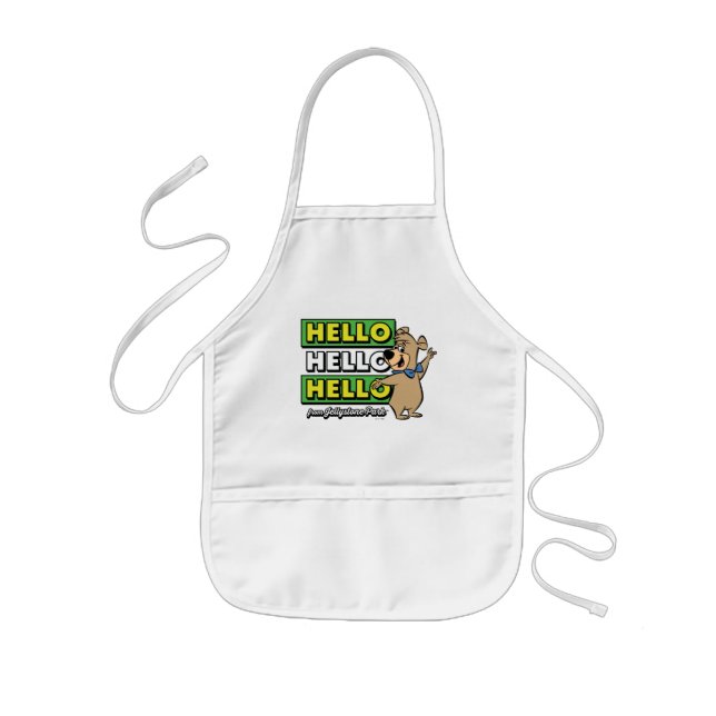 Boo-Boo Bear Hello Hello Hello From Jellystone Kids' Apron (Front)