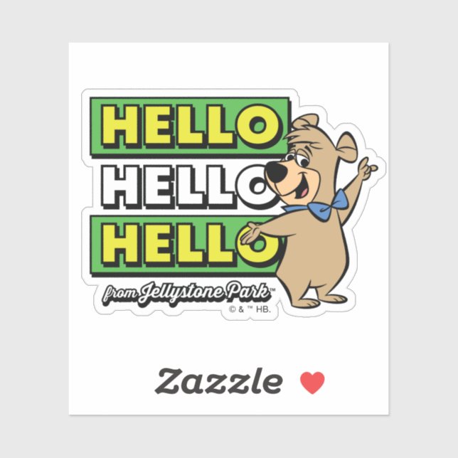 Boo-Boo Bear Hello Hello Hello From Jellystone Sticker (Sheet)