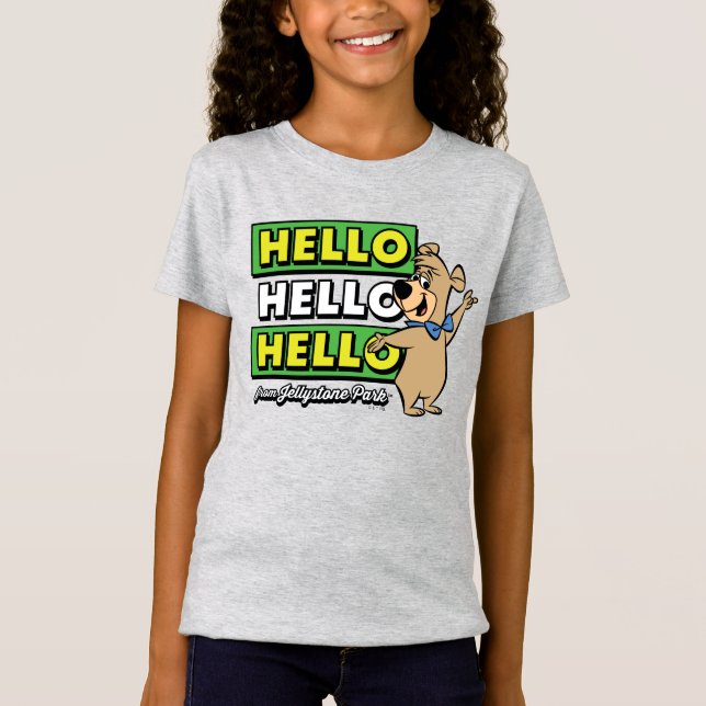 Boo-Boo Bear Hello Hello Hello From Jellystone T-Shirt (Front)