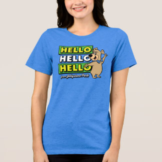 Boo-Boo Bear Hello Hello Hello From Jellystone Tri-Blend Shirt