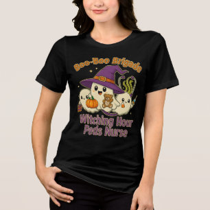 Boo-Boo Brigade Pediatric Nurse Halloween Tri-Blend Shirt