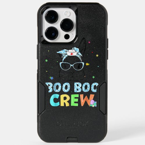 Boo Boo Crew Bunny Nurse Life Easter Leopard Glass OtterBox iPhone 14 Pro Max Case