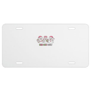 Boo Boo Crew Christmas, Ghost Nurse Oversized T-Sh License Plate