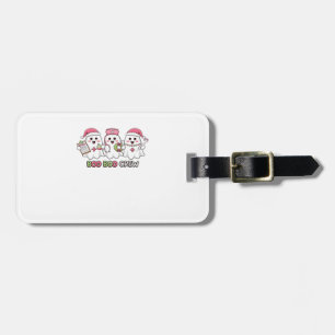 Boo Boo Crew Christmas, Ghost Nurse Oversized T-Sh Luggage Tag
