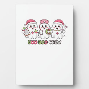 Boo Boo Crew Christmas, Ghost Nurse Oversized T-Sh Plaque