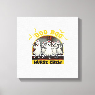 BOO BOO CREW CLASSIC NURSE HALLOWEEN T-SHIRT Overs Canvas Print