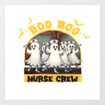 BOO BOO CREW CLASSIC NURSE HALLOWEEN T-SHIRT Overs Wall Decal