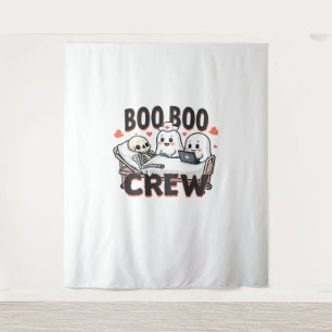 Boo Boo Crew Cute Halloween Nurse Ghosts Essential Tapestry