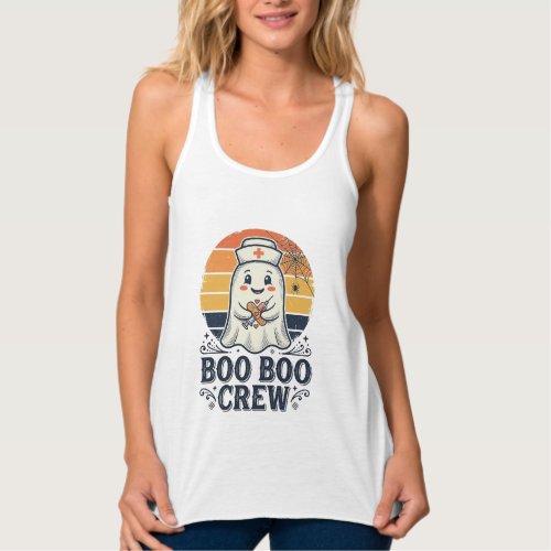 Boo Boo Crew Cute Nurse Ghost Halloween Shirt Desi