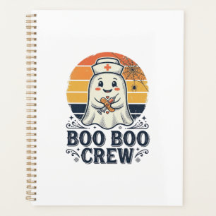 Boo Boo Crew Cute Nurse Ghost Halloween Shirt Desi Planner