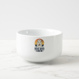 Boo Boo Crew Cute Nurse Ghost Halloween Shirt Desi Soup Mug