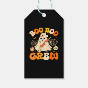 Boo Boo Crew Funny Ghost For Nurse, Retro Hallowee Gift Tags