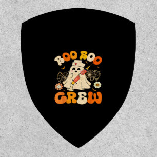 Boo Boo Crew Funny Ghost For Nurse, Retro Hallowee Patch