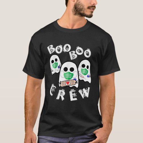 Boo Boo Crew Funny Nurse EMT Paramedic Dr Hallowee T_Shirt