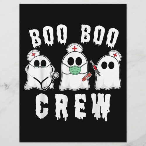 Boo Boo Crew Funny Nurse Ghost Costume Halloween Letterhead