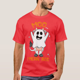 Boo Boo Crew Ghost Cow Moo I Mean Boo Farmer Cute  T-Shirt
