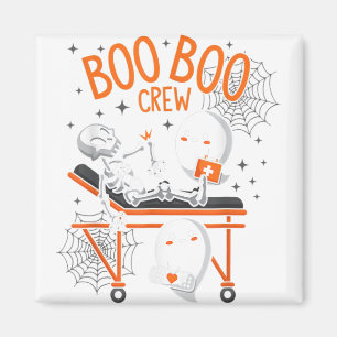 Boo Boo Crew Ghost Doctor Paramedic EMT Nurse Hall Magnet