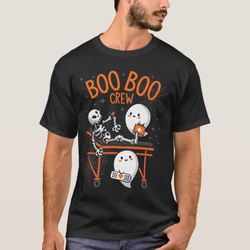 Boo Boo Crew Ghost Doctor Paramedic EMT Nurse Hall T_Shirt