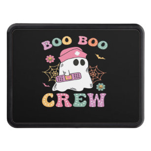 Boo Boo Crew Ghost Nurse Classic T-Shirt Hitch Cover