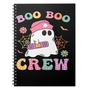 Boo Boo Crew Ghost Nurse Classic T-Shirt Notebook