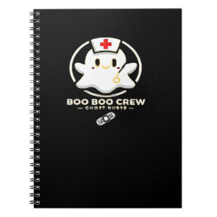 Boo Boo Crew Ghost Nurse - Cute and Spooky Hallowe Notebook