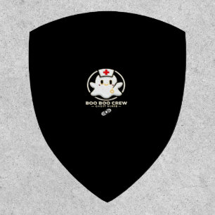 Boo Boo Crew Ghost Nurse - Cute and Spooky Hallowe Patch