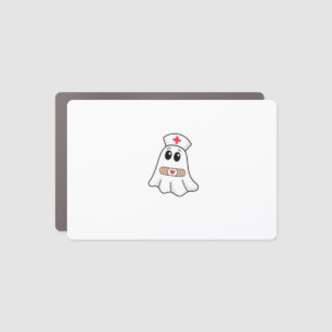 BOO BOO CREW Ghost Nurse Funny Halloween Essential Car Magnet