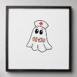BOO BOO CREW Ghost Nurse Funny Halloween Essential Peel And Stick Photo Tile