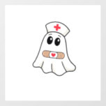 BOO BOO CREW Ghost Nurse Funny Halloween Essential Wall Decal