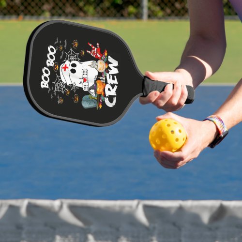 Boo Boo Crew Ghost Nurse Halloween Spooky  Pickleball Paddle