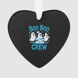 Boo Boo Crew Ghost Paramedic Nurse Halloween Essen Ornament