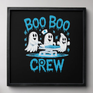 Boo Boo Crew Ghost Paramedic Nurse Halloween Essen Peel And Stick Photo Tile