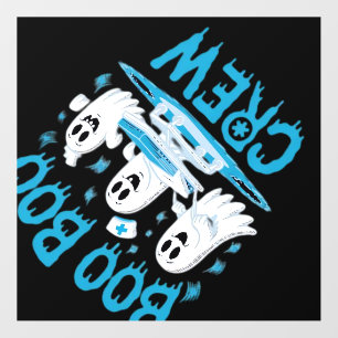 Boo Boo Crew Ghost Paramedic Nurse Halloween Essen Wall Decal
