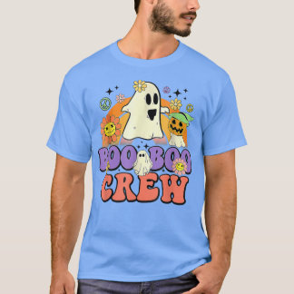Boo Boo Crew Groovy Boo Squad Spooky Season Funny  T-Shirt