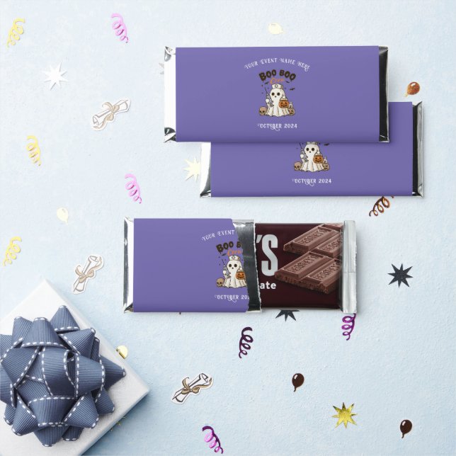 Boo Boo Crew Halloween Chocolate Bar Wrapper (Front)