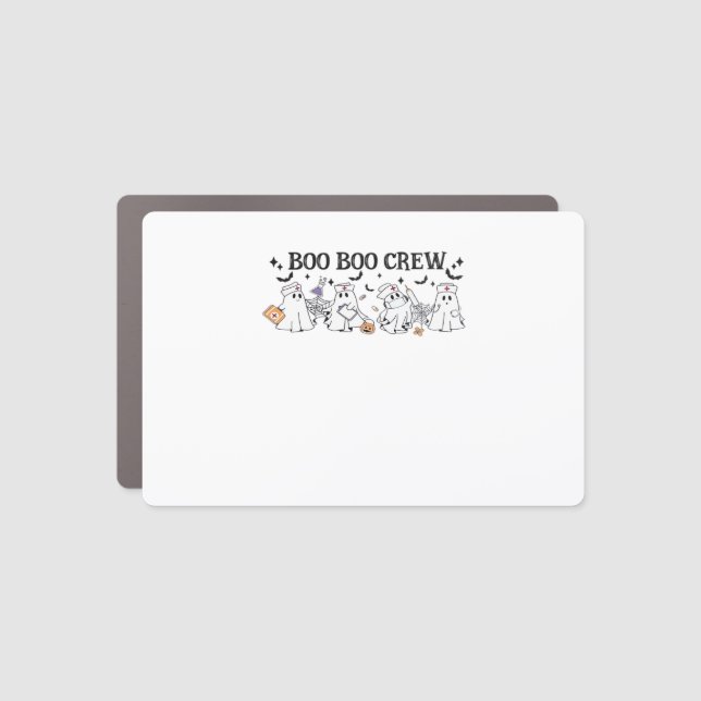 boo Boo Crew Halloween Classic T-Shirt Car Magnet (Front)